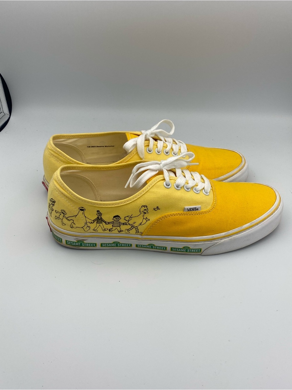 Vans Yellow Sesame Street Canvas Sneakers with White Accents
